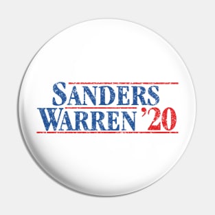 Bernie Sanders and Elizabeth Warren on the one ticket. Politique Sanders Warren 2020 Vintage Designs Pin