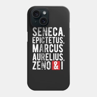 Seneca, Epictetus, Marcus Aurelius, Zeno & I Phone Case