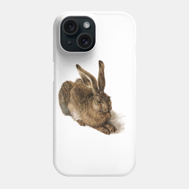 Young Hare by Albrecht Durer Phone Case by blackroserelicsshop@gmail.com