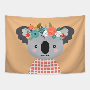 Floral Koala Tapestry