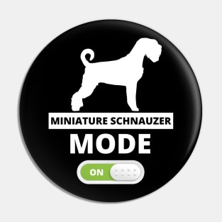 Miniature Schnauzer funny gift Shirt Pin