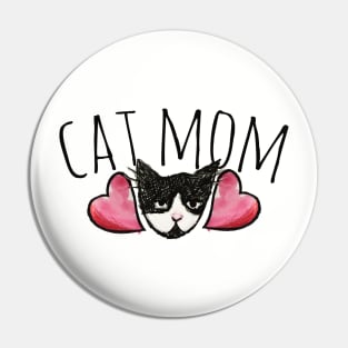 Cat Mom Pin