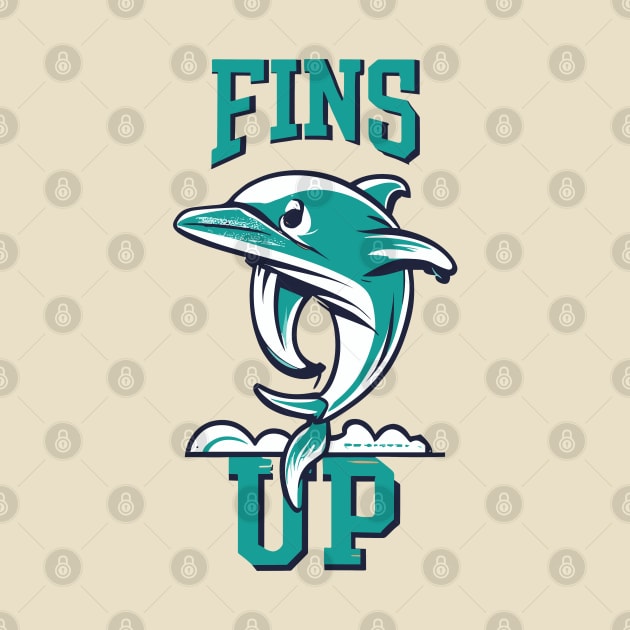 Fins Up For Dolphin by jorinde winter designs