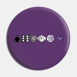 Ace Pride Polyhedrals Pin