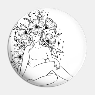 Floral Feminine Divine Pin