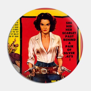 Classic Western Movie Poster - The Buckskin Lady Pin