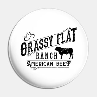 Grassy Flat Ranch American Beef Pin