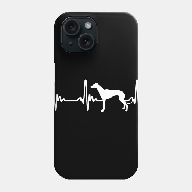 Greyhound Puppy Heartbeat Phone Case by KawaiiAttack