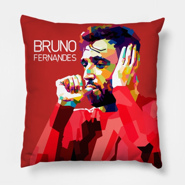 Bruno Fernandes Pillow by awangwidyatama