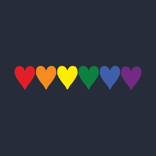 Six Pride Hearts T-Shirt