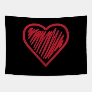 Valentines day, V-Day heart Tapestry