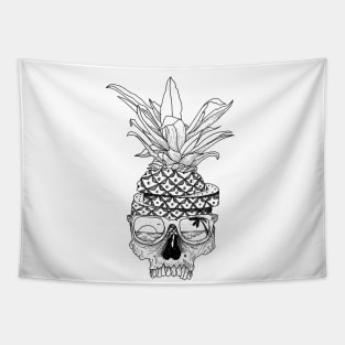 pineapple skull Tapestry