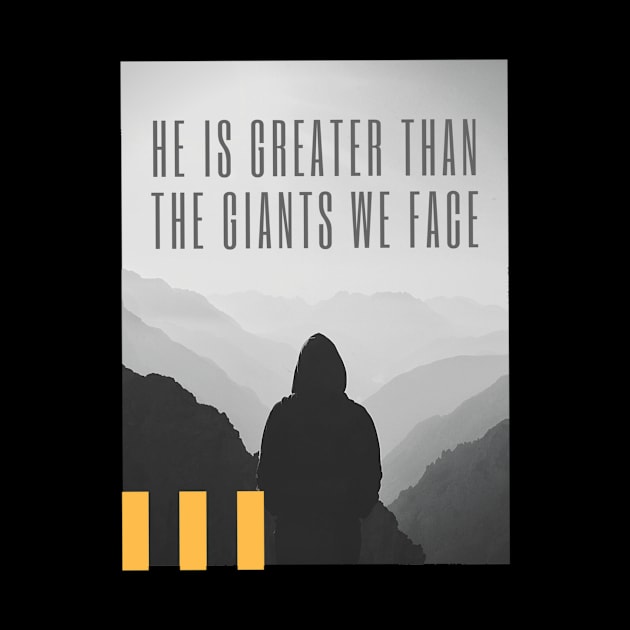 He is Greater than the Giants We Face by JM ART