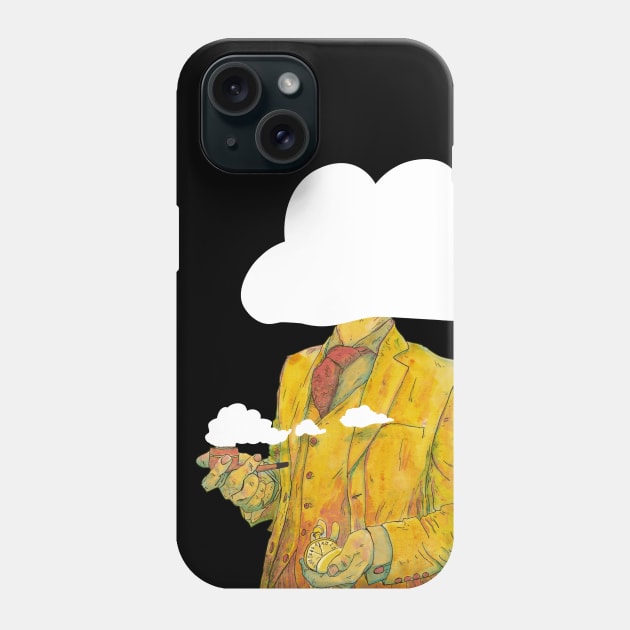 Futurists have their heads in the clouds Phone Case by A N Illustration