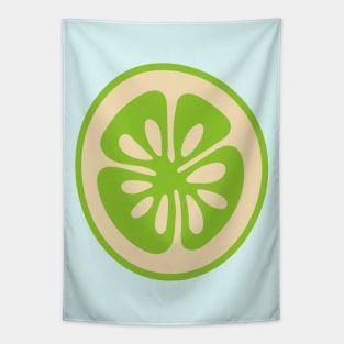 BIG LIME Tropical Citrus Summer Fruit Slice - UnBlink Studio by Jackie Tahara Tapestry