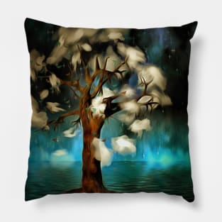 Tree of clouds Pillow