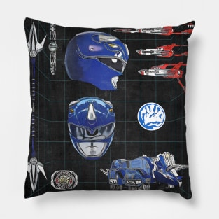 Blue Power Weapons Pillow