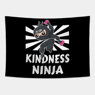 Kindness Ninja Anti Bullying Funny Kids Tapestry