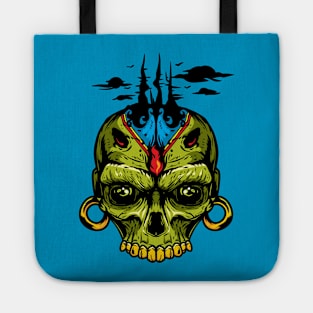 Native Devil Skull Tote