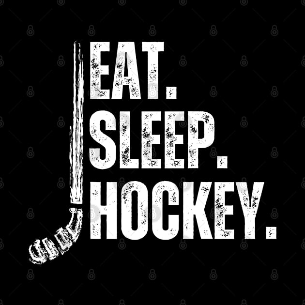 Eat Sleep Hockey by Illustradise