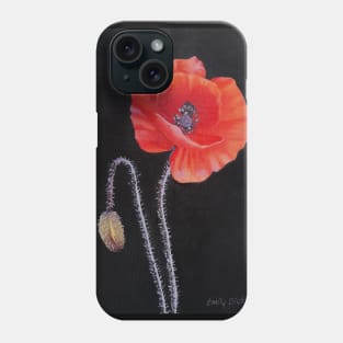 Poppy painting Phone Case