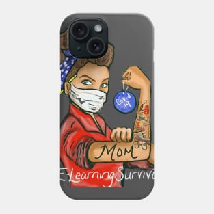 Mom e-learning survivor Phone Case