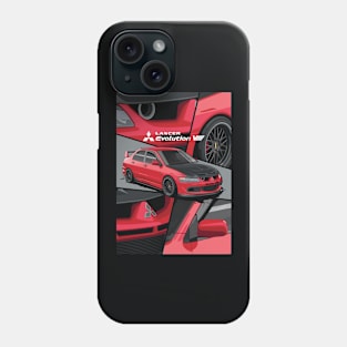 RED BLACK LANCER EVO III Phone Case