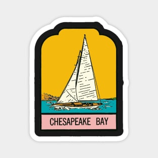 Vintage Style Chesapeake Bay Decal Magnet