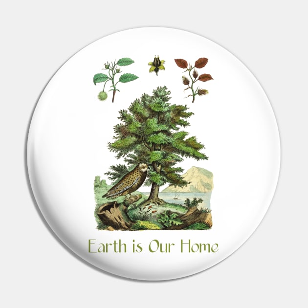 Nature Illustration & Quote Pin by Biophilia