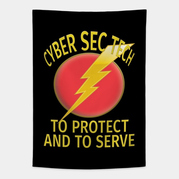 Cyber Security Technologist Tapestry by UltraQuirky