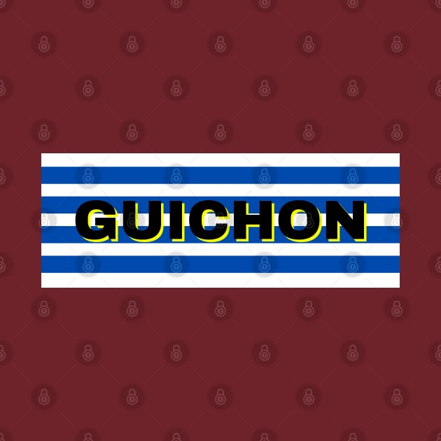 Guichon City in Uruguay Flag Stripes by aybe7elf