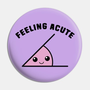 Acute Angle Math Pun Pin