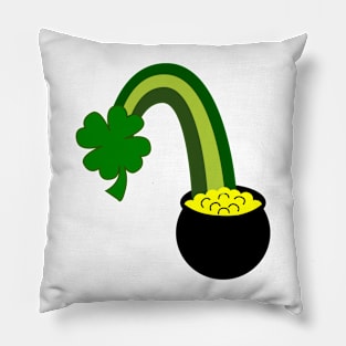 Lucky Shamrock Leads to Gold Pillow