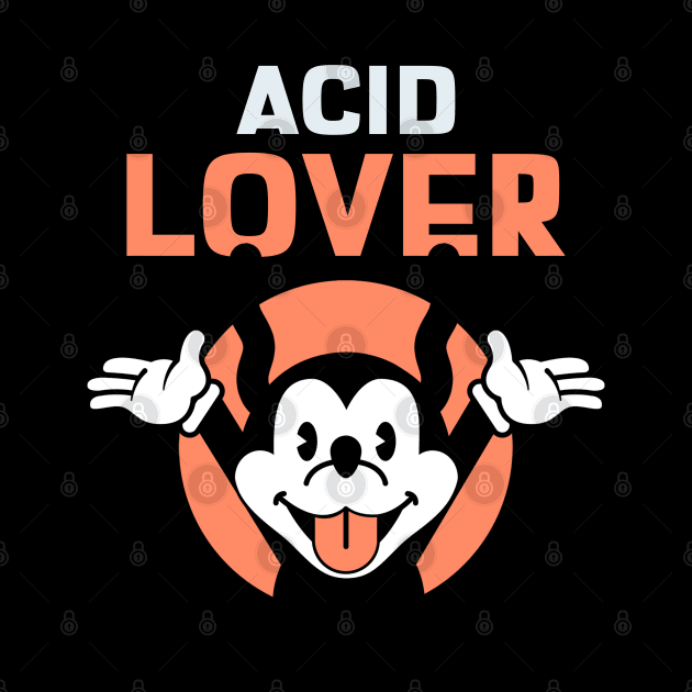 ACID Lover Cartoon Mouse by T-Shirt Dealer