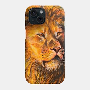 Colored Pencil Lion Phone Case