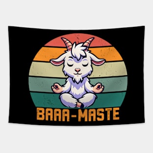 Baamaste goat yoga Tapestry