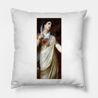 Queen Esther by Hugues Merle Pillow