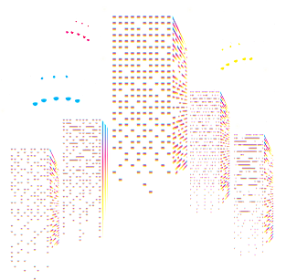 UFO Attack City Skyline Magnet