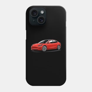 Model 3 (Red) Phone Case