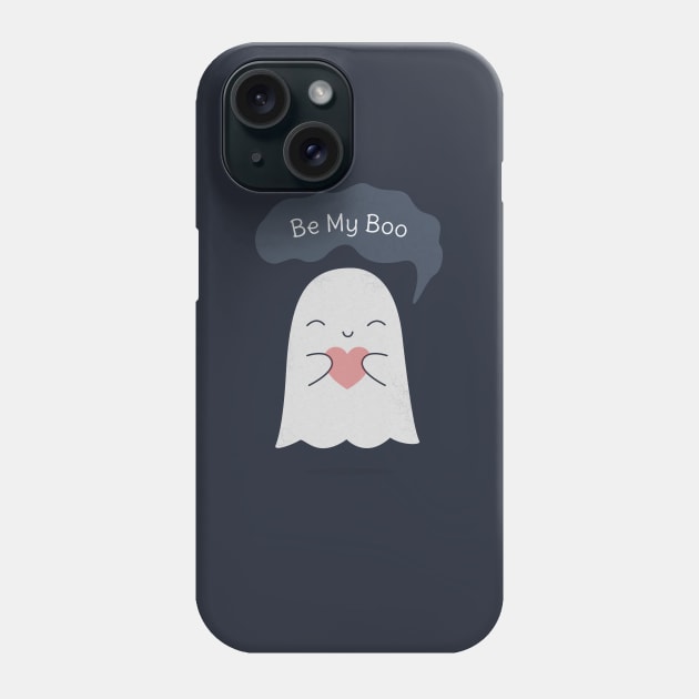 Funny Kawaii Ghost T-Shirt Phone Case by happinessinatee