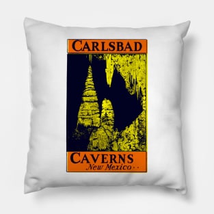 1935 Carlsbad Caverns New Mexico Pillow