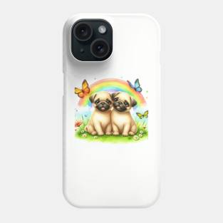 Pug Dog Friends Phone Case