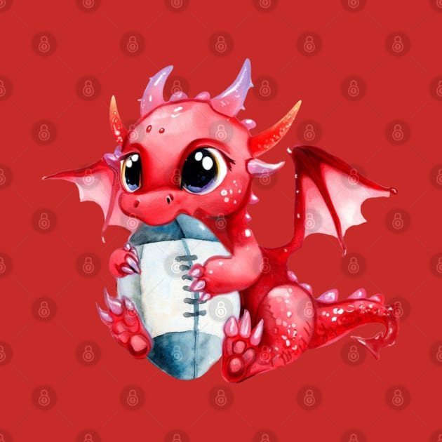 Lucky Rugby Welsh Dragonling by Merlyn Morris