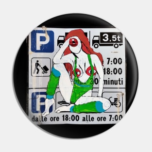 Cockeyed Workout Street ART Pin