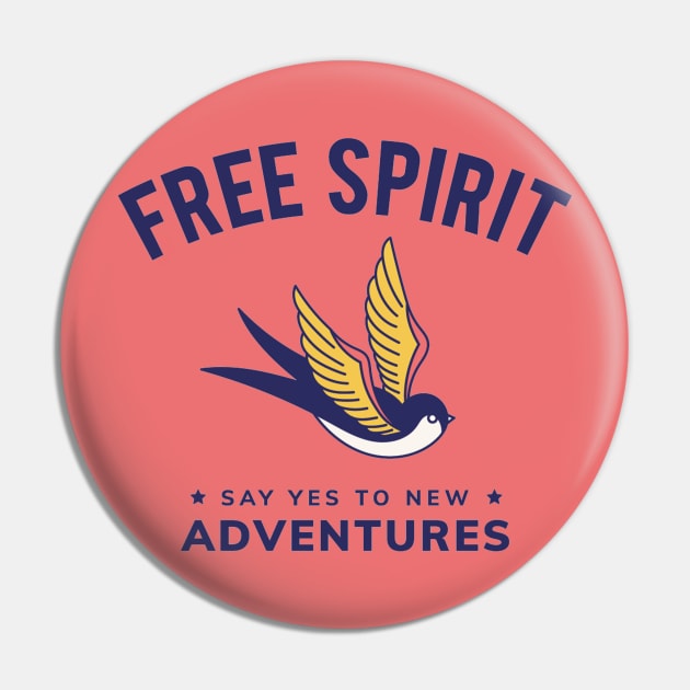 Free Spirit Pin by RainbowAndJackson