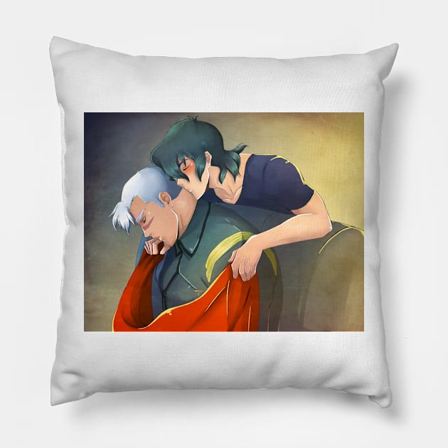 Sheith Neck Kiss 2 Pillow by Iwonn