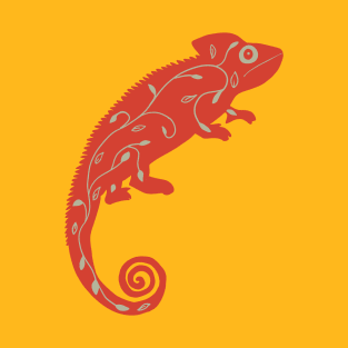 Orange gecko with pattern T-Shirt