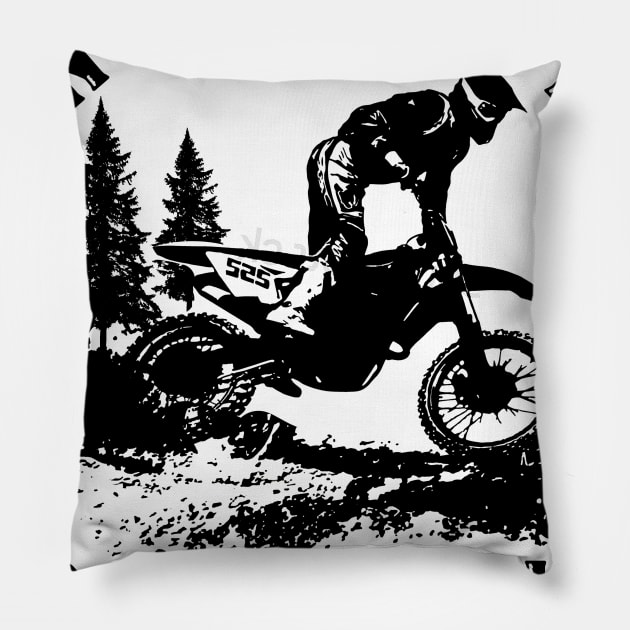 Don_t Follow Me I Do Stupid Things Motorcycle Pillow by Terryeare