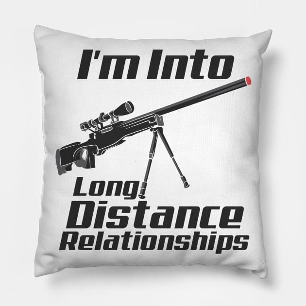 Snipers Shooting Gun Owners Military Gun Pillow by Tom´s TeeStore