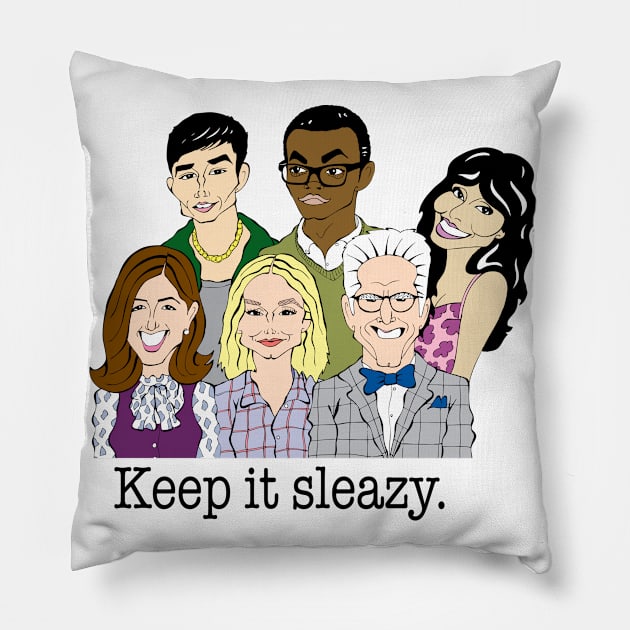 HIT SITCOM!! Pillow by cartoonistguy